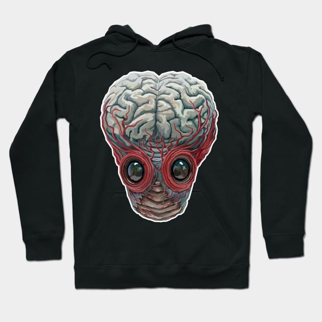 The Metaluna Mutant (Color Tinted Design) Hoodie by pentoolarts